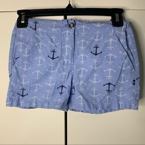 Girl’s Nautical Anchor Chambray Shorts